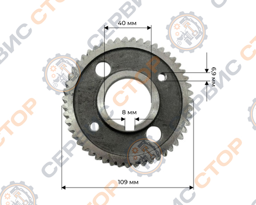 Шестерня коленвала распределительная Z-51 - 190N/195N