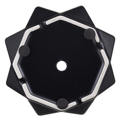 Горшок цветочный rhombus, 12,5 см, матовый черный