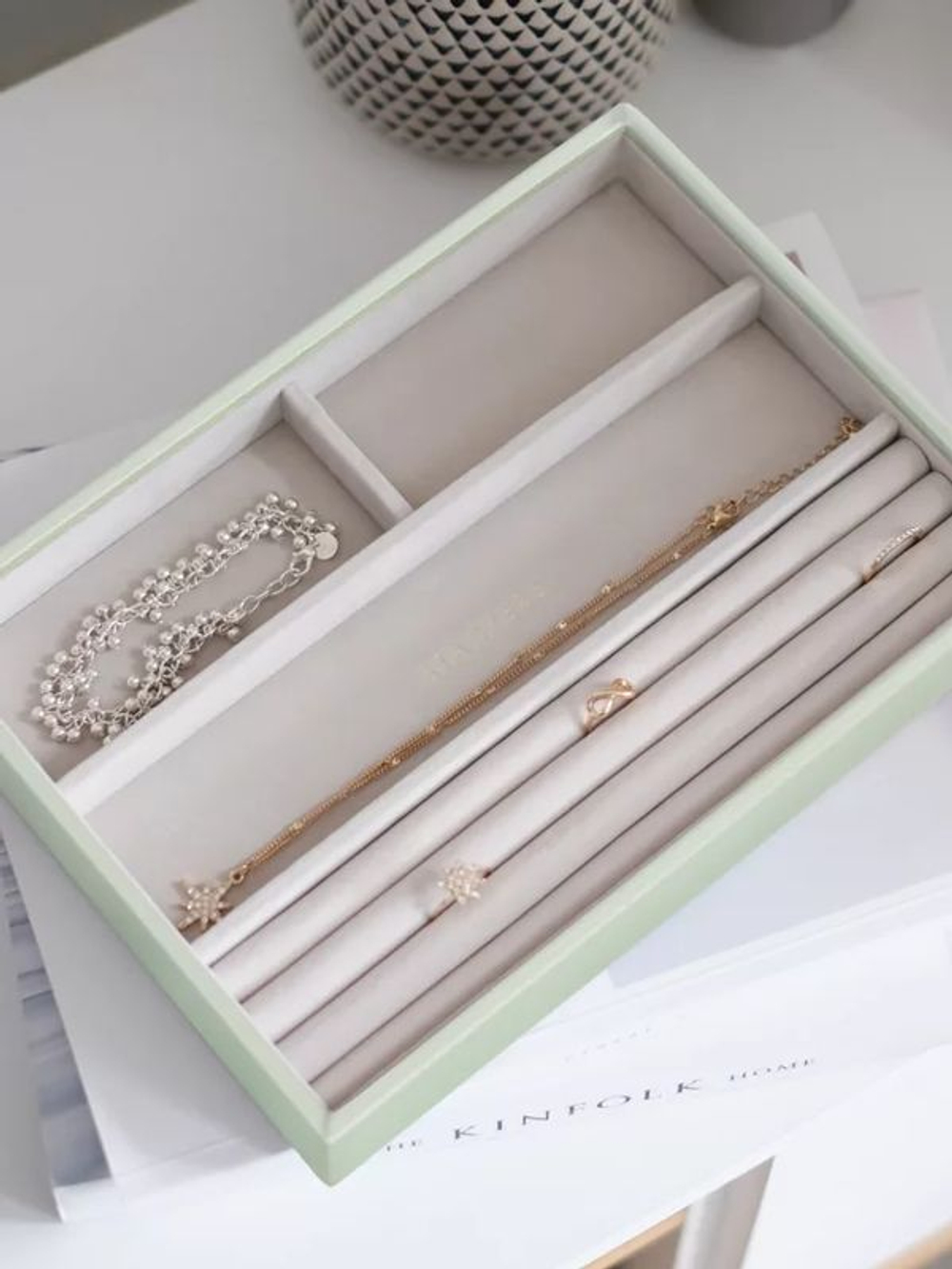 Органайзер для украшений Stackers Classic Ring and Bracelets Layer (Green) (светло-зеленый / Green)