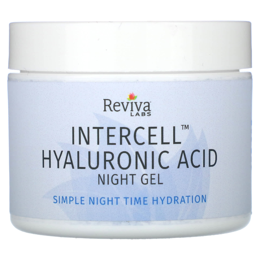 Reviva Labs, InterCell, гиалуроновая кислота, ночной гель, 55 г (2,0 унции)