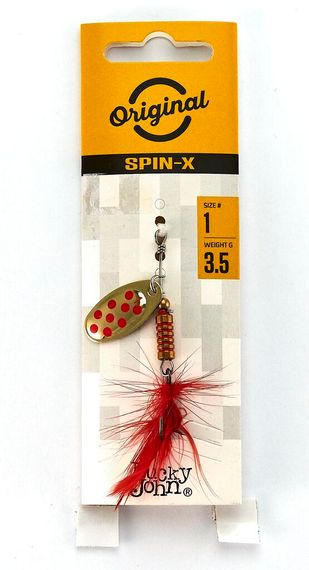 Блесна вращ. Lucky John SPIN X ROUND 01 3,5г GR