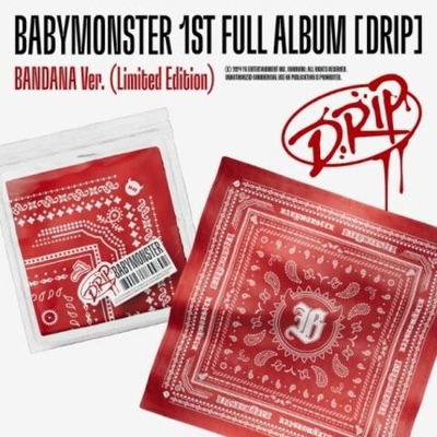 Альбом BABYMONSTER - DRIP 1st FULL Album LIMITED Edition BANDANA Version