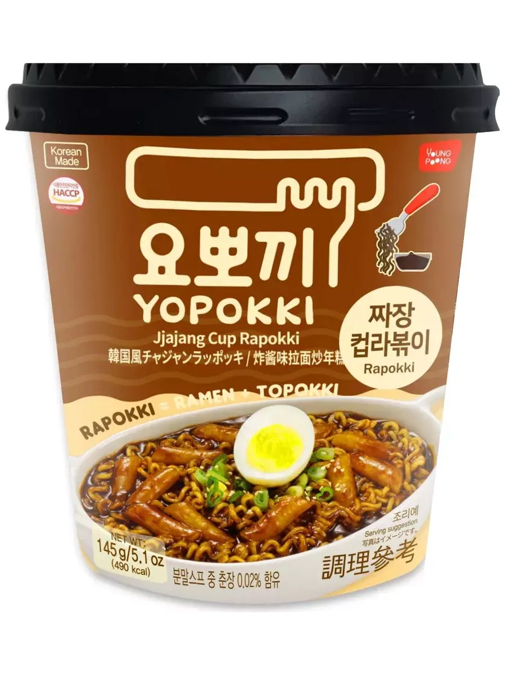 Рисовые клецки с лапшой Рапокки в соусе чачжан 145г