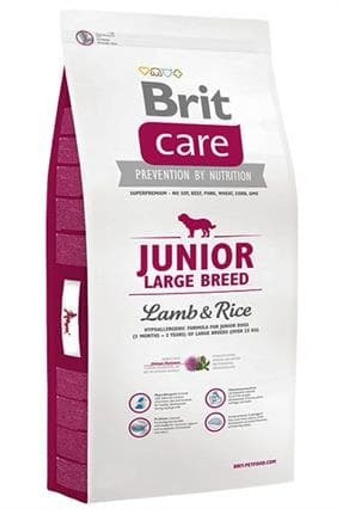 Brit Care 12 кг junior large для щенков крупных пород сухой
