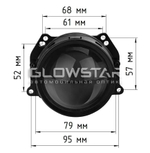 Билед модули Aozoom A13 2025 3.0 дюйма, 5500K, 12V, 45W/50W, крепление 3R и съемное гаечное (комплект, 2шт)