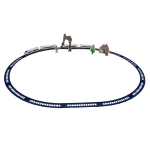 Железная дорога на бат., коробка 3018