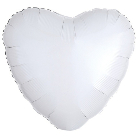 Шар Anagram Сердце 18" белое #10595