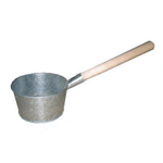 Ковш 2,5л оцинкованный банный с деревянной ручкой