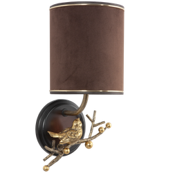 Бра настенный светильник Терра Каштан правое