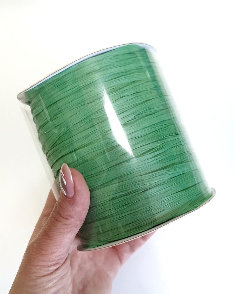 Рафия ISPIE однотонная Bright green