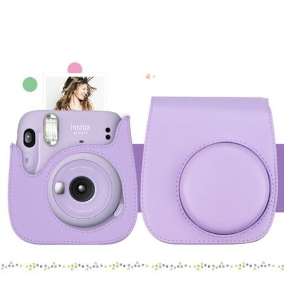 İnstax fotoaparat üzlüyü \ Instant Camera Case Compatible with Instax Mini (Purple)
