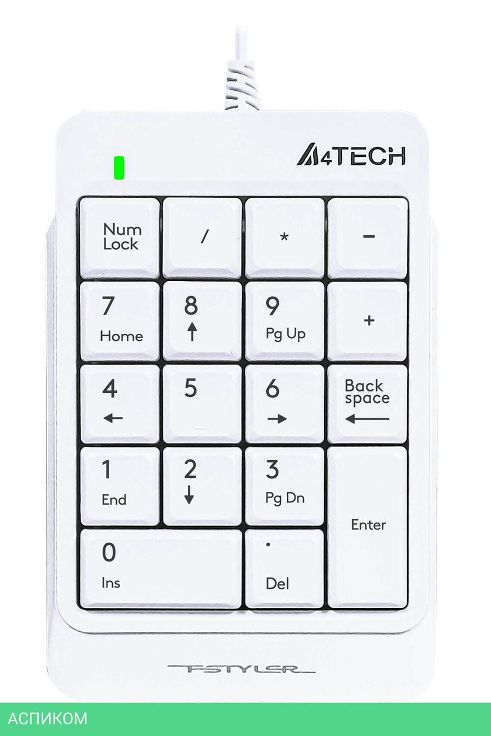 Цифровой блок A4Tech Fstyler USB White (FK13P)