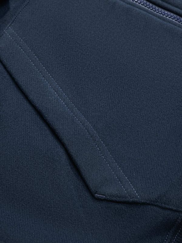 Худи Logo на молнии темно-синий - фото 8