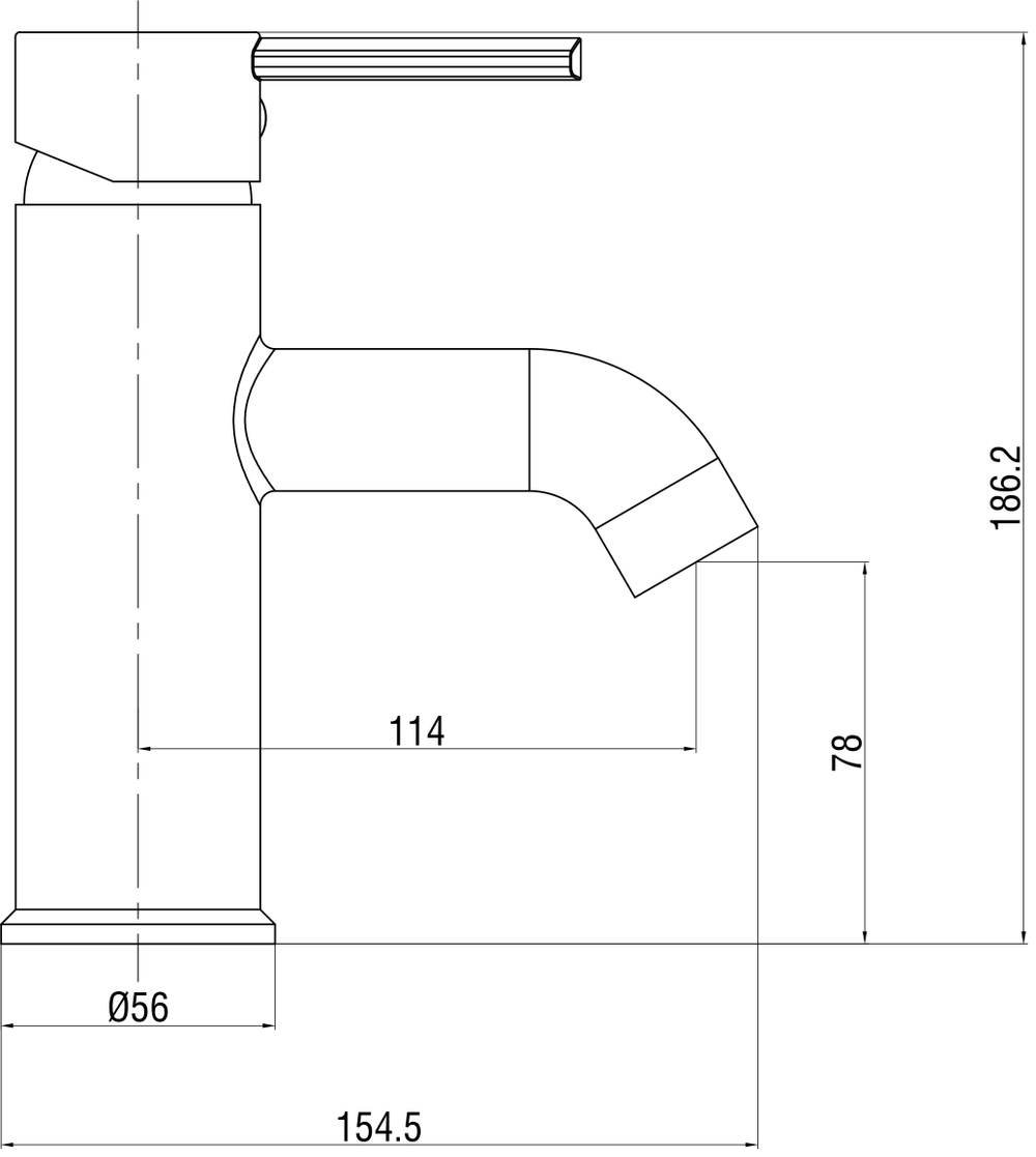 Смеситель для раковины DIWO Элиста DW-EL02GM матовое золото