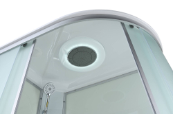 Душевая кабина AvaCan (АваКан) C3012L LED со средним поддоном, с ГМ, с электрикой и LED освещением, 120х80х215