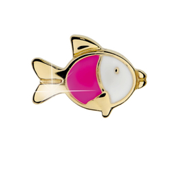 Детские серьги из медицинской стали Baby Pink Fish Biojoux