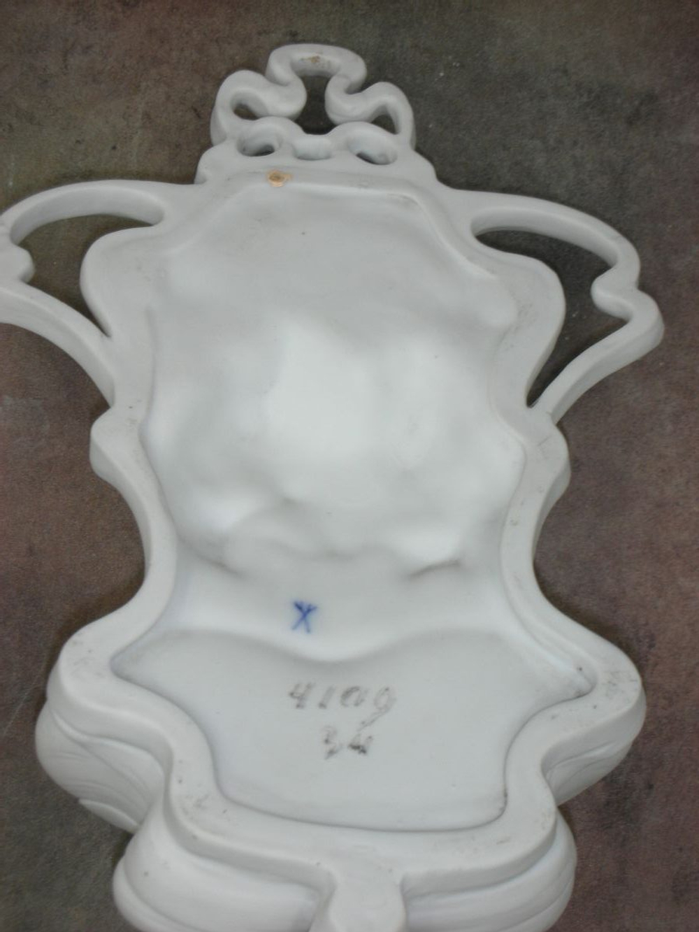 Статуэтка. Фарфор. Иисус, омовение рук панно настенное. Volkstedt. Германия