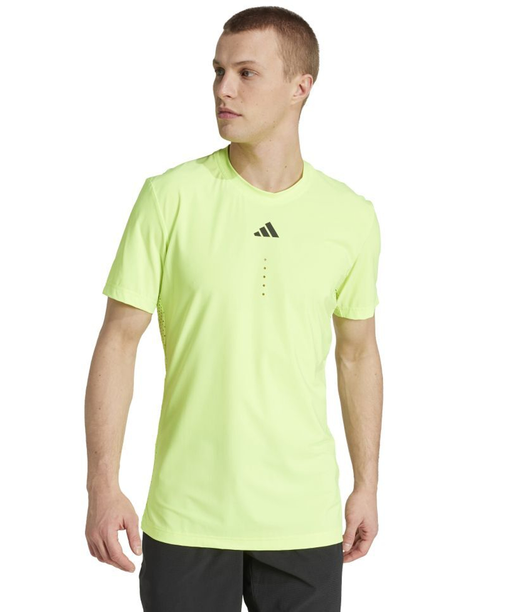 Мужская теннисная футболка Adidas Pro Freelift - lucid Lemon