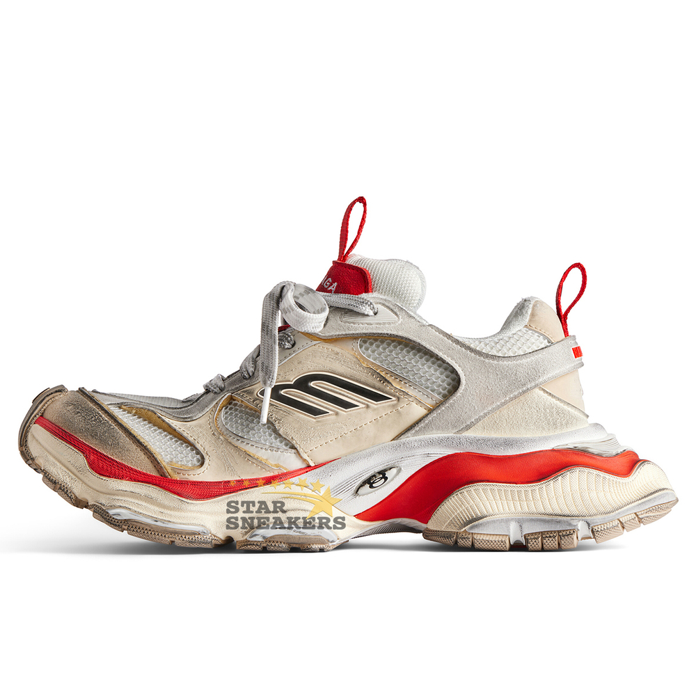 BALENCIAGA SNEAKER in "Beige/Grey/Red"