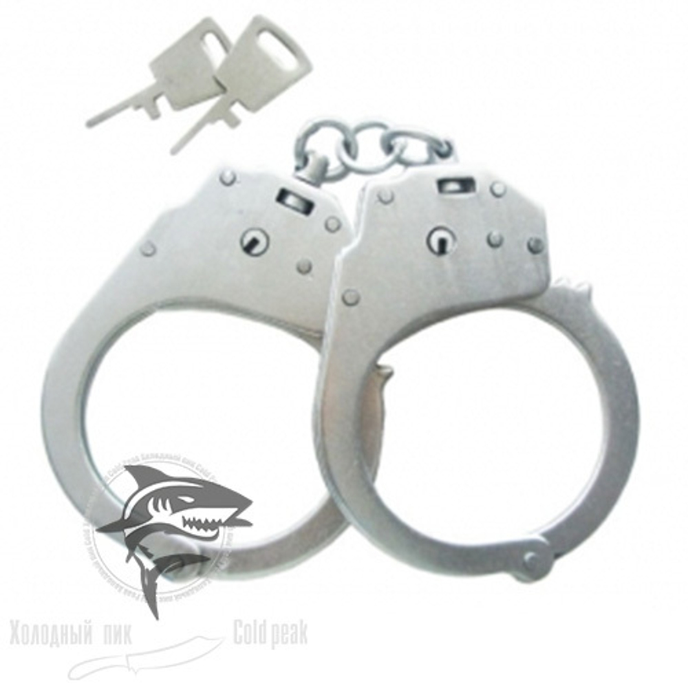 Наручники “КРАБ” (никель, с фиксатором, два ключа)