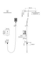 Душевая система встраиваемая WONZON & WOGHAND CUBE 2.0, Хром (WW-88087068-CR)