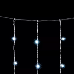 Светодиодный занавес 2*2 м., 400 белых LED ламп, облегченный, прозрачный провод ПВХ, LTC (PCL400NOT-10-2W)