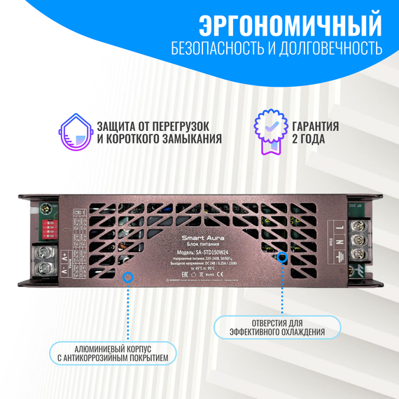 Блок питания Smart Aura для светодиодной ленты