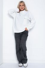 Свитшот Лори (белый) флисовый Б12555-7 LT Collection