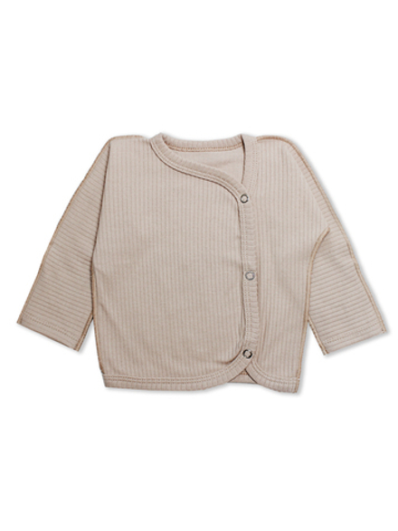 Распашонка на кнопках Рубчик Светлый кофе RinaAmari