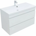 Тумба с раковиной Aquanet Нота new 100 335420 белая