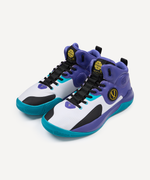 Кроссовки баскетбольные JÖGEL Launch 2.0 MID, белый/фиолетовый/голубой