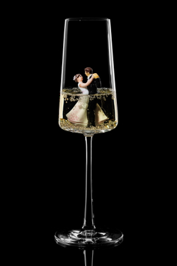 Свадебный бокал для шампанского Флюте. «Свадебный танец».