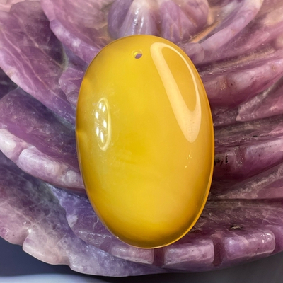 50513  Янтарь Кулон 22*34мм