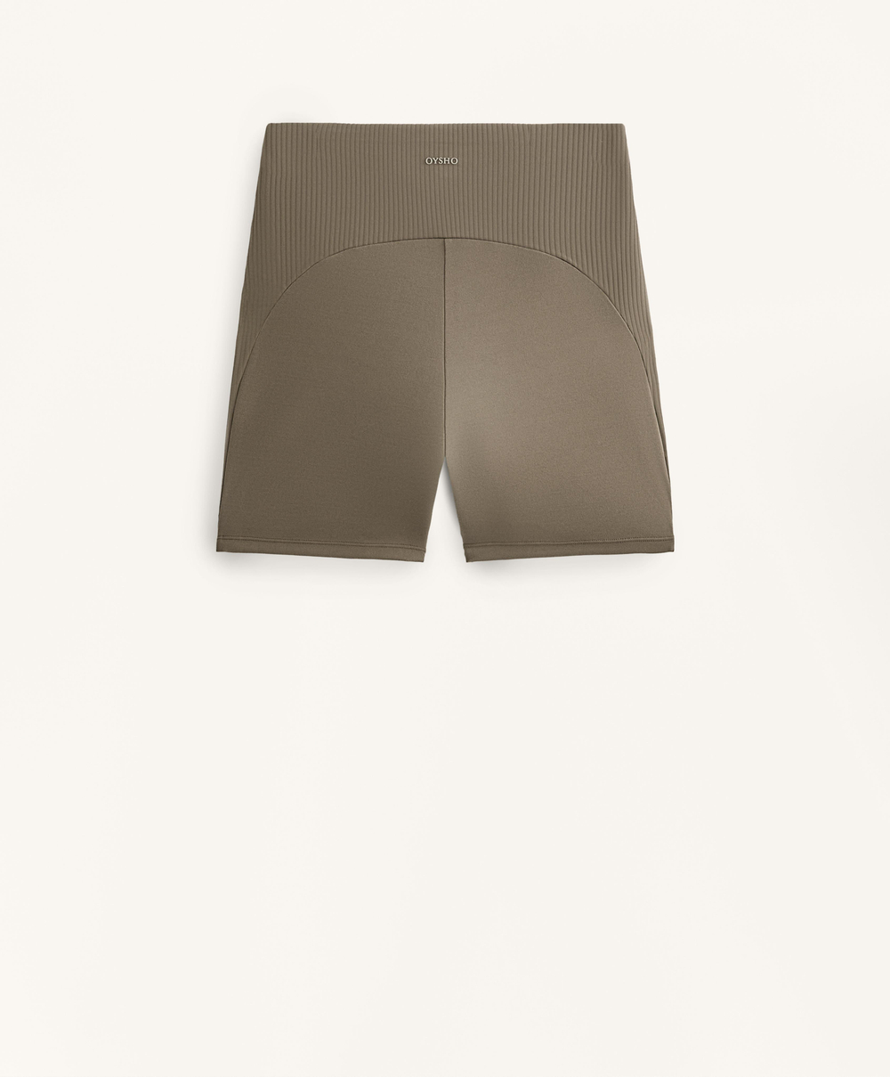 Oysho Шорты Comfortlux с высокой посадкой и длиной 10 см, темно-серый