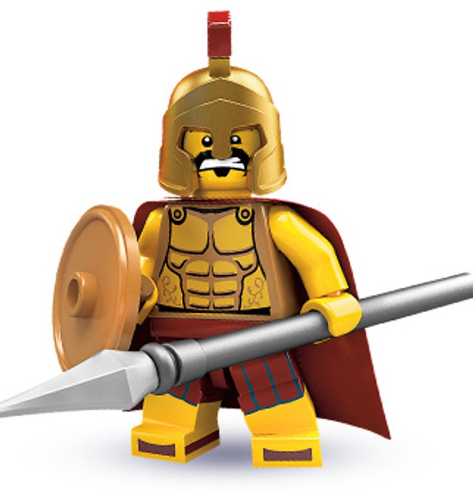 Минифигурка LEGO  col02-2 Спартанский воин