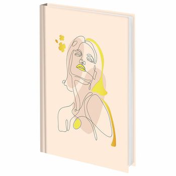 Ежедневник недатированный А5 145х215 мм ламинированная обложка с фольгой 160 л. STAFF "Силуэт" (115565)