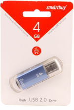 USB флеш накопитель 4 Gb SmartBuy V-Cut Blue, голубой (SB4GBVC-B)