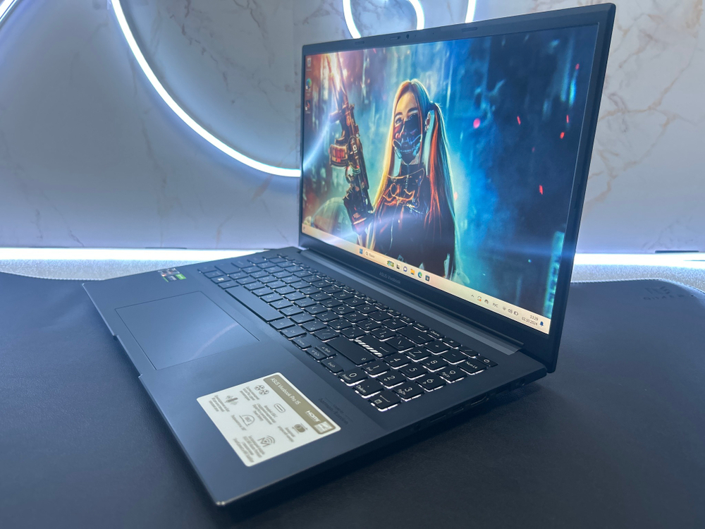 Ноутбук ASUS VivoBook Pro 15 (M6500QC-HN058) 15.6"/AMD Ryzen 5 5600H/RAM 16GB/SSD 512GB/Nvidia RTX3050 4Gb/1920*1080/IPS 144Hz/DOS/Подсветка кл-ры: нет/синий