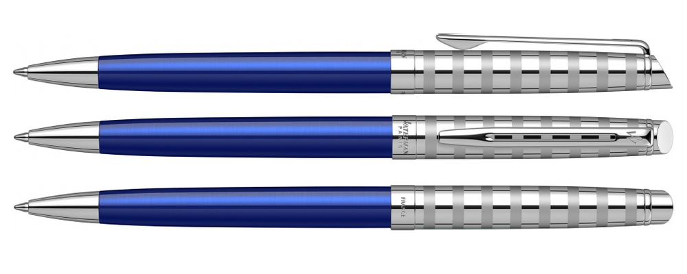 Шариковая ручка Waterman Hemisphere French riviera Deluxe BLU LOUNGE в подарочной коробке