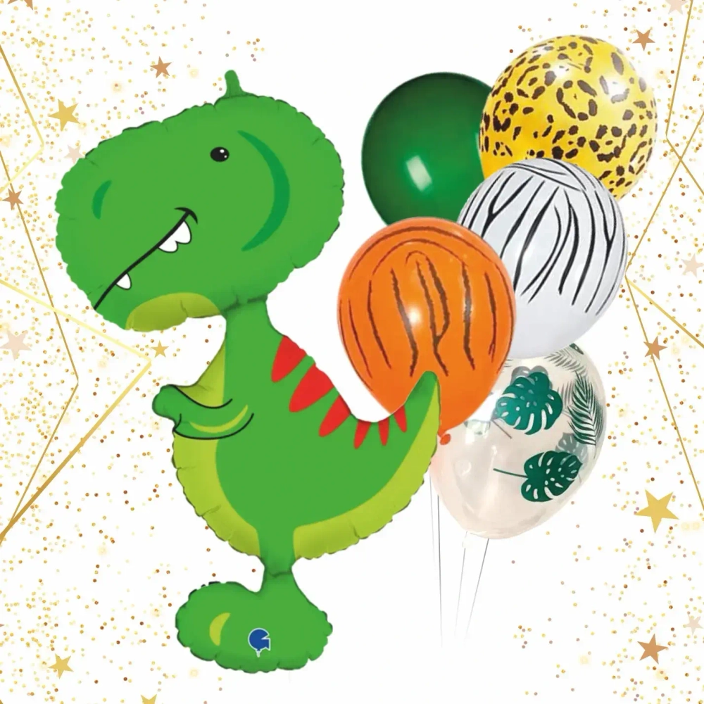 Набор шаров 6 шт «Динозавр - Веселье»