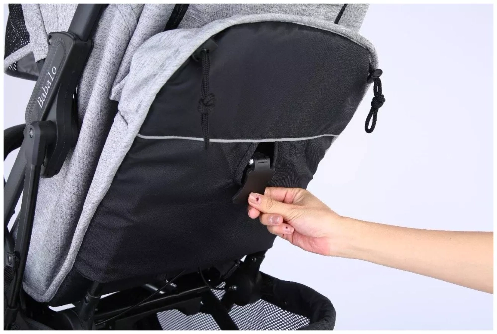 Коляска прогулочная Babalo 2022 Изумруд текстиль на чёрной раме с сумкой