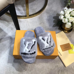Louis Vuitton Fur Slide