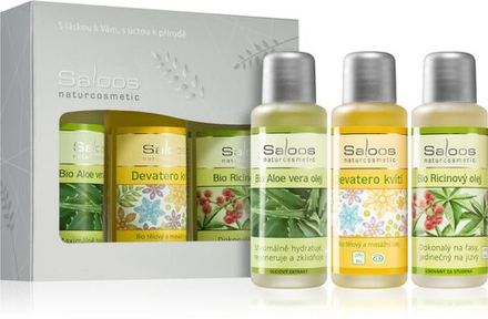 Saloos Bio Body And Massage Oils Aloe Vera & Meadow Flowers & Ricin - подарочный набор (регенерирующий) /   / GTIN 8594031335771