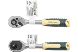 Трещотка RF-80222W реверсивная с резиновой ручкой 1/4"(L-150мм, 45зуб.) ROCKFORCE