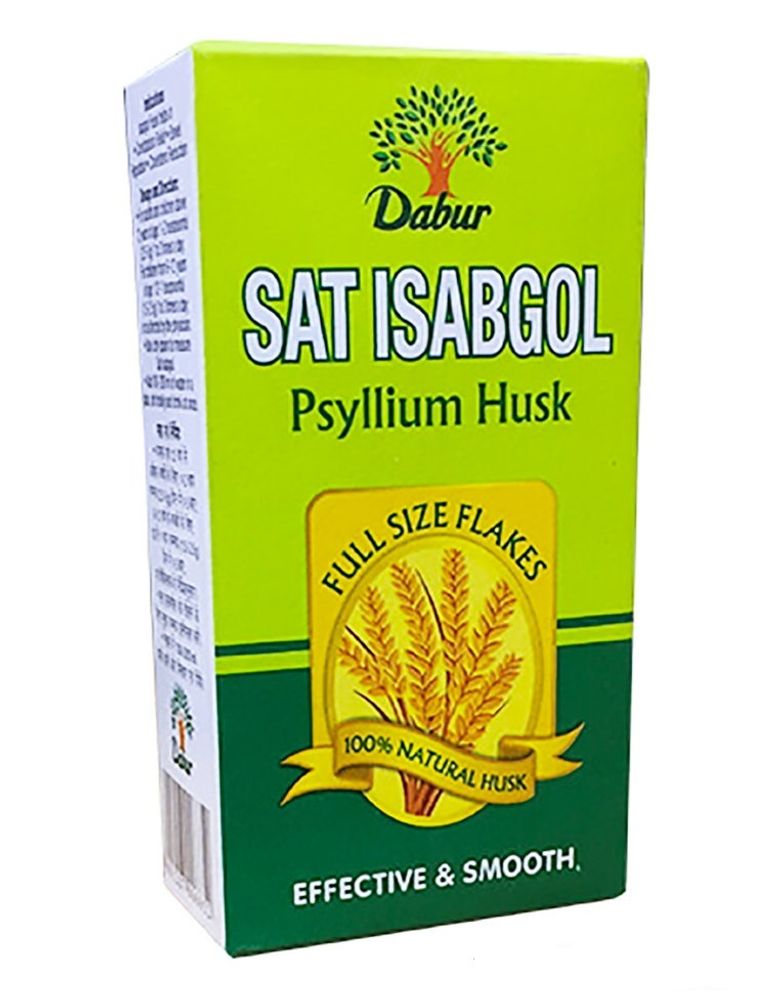 БАД Dabur Sat Isabgol Сат Исабгол (Псиллиум) натуральная клетчатка, 100 г