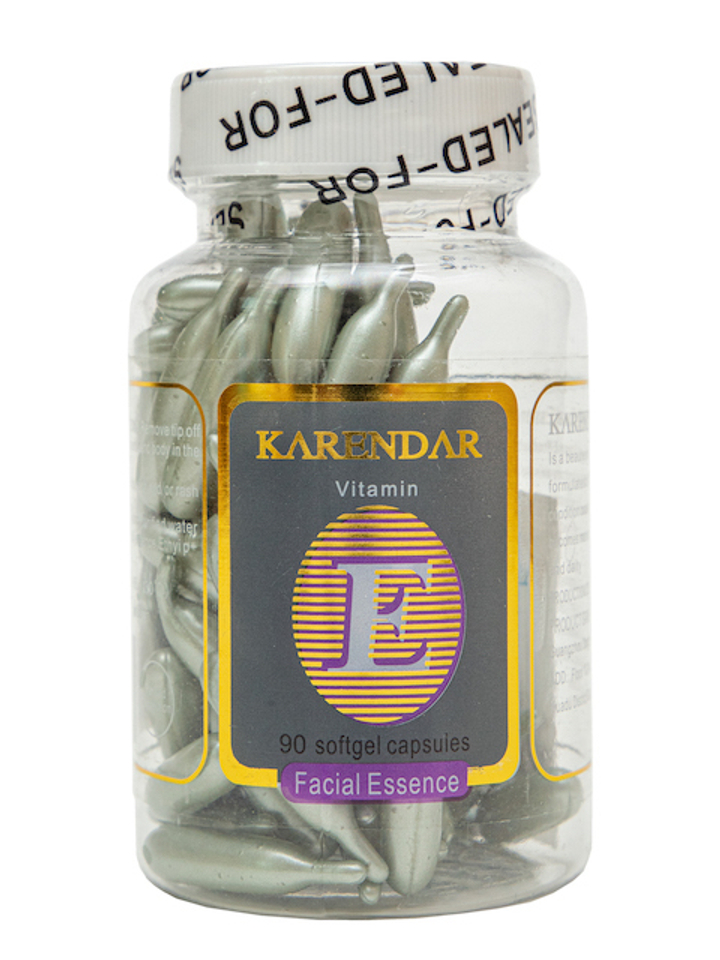 Эссенция для лица Karendar Витамин Е Алоэ Вера Интенсивное увлажнение 90 капсул (silver color)