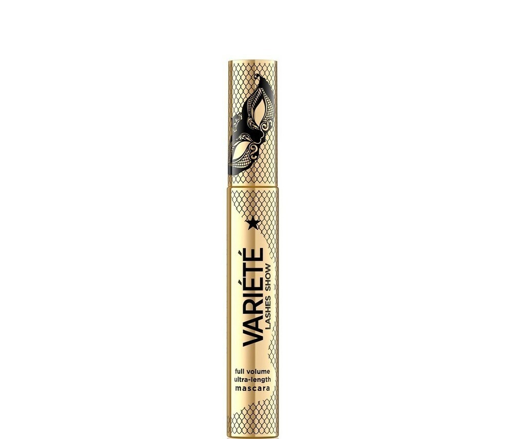 'Eveline'' VARIETE LASHES SHOW Водостойкая объемная тушь для ресниц Black 10мл (*3*24)