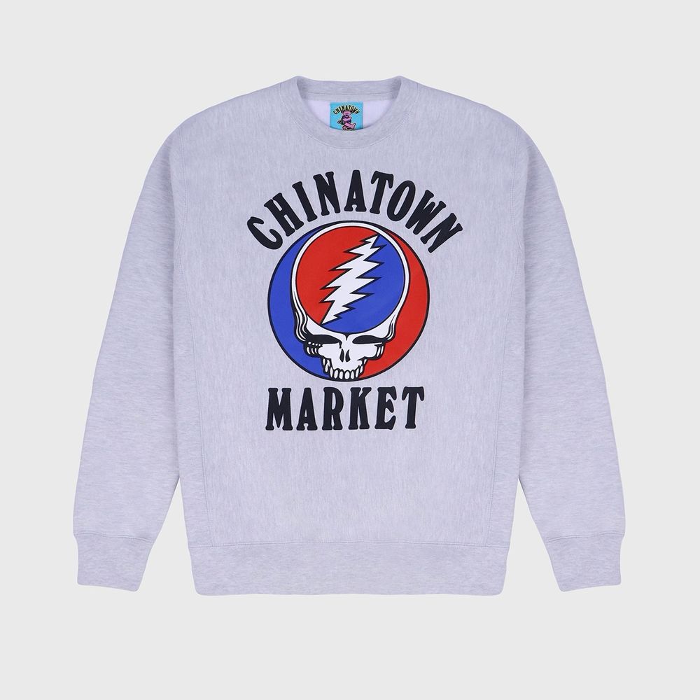 Свитшот Chinatown Market Grateful Dead Deadtown Ash