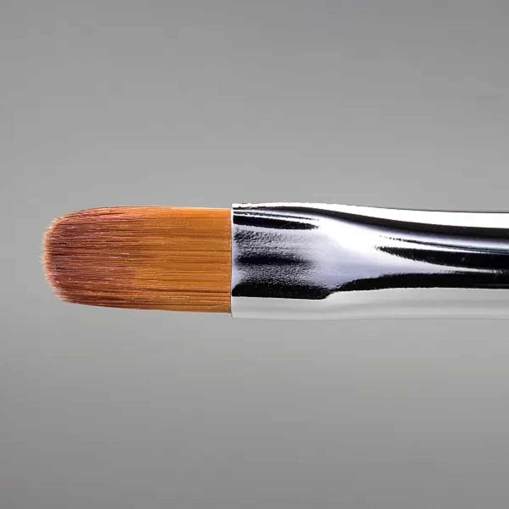 Runail Expert Кисть двусторонняя для моделирования №4 овал, №1/8 тонкая, синтетика №9380