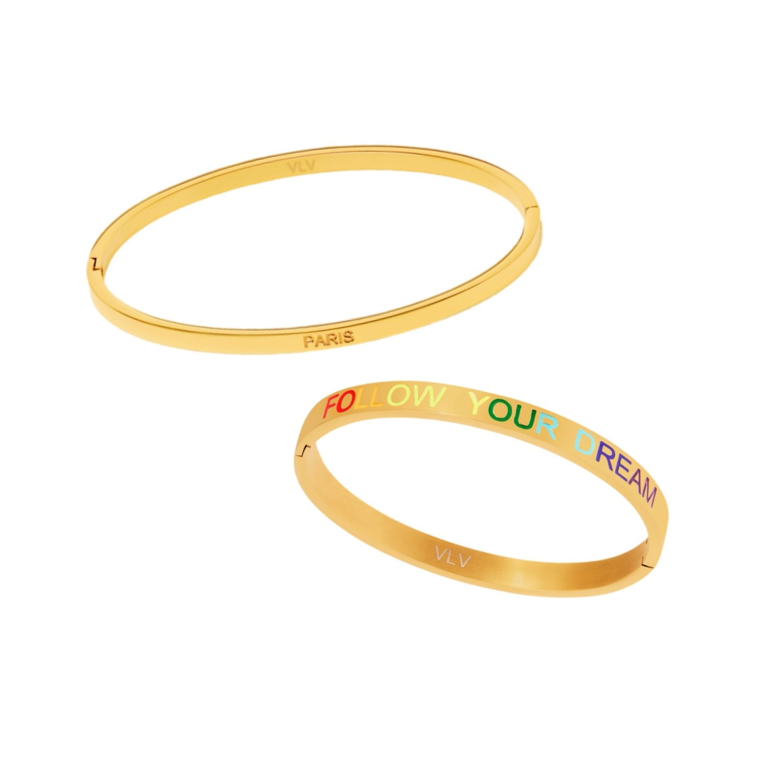 Сет Браслетов Paris & Follow Your Dream